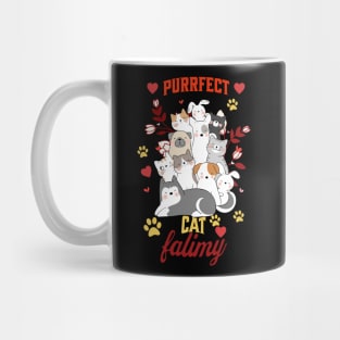 Purrfect Cat Family Mug
